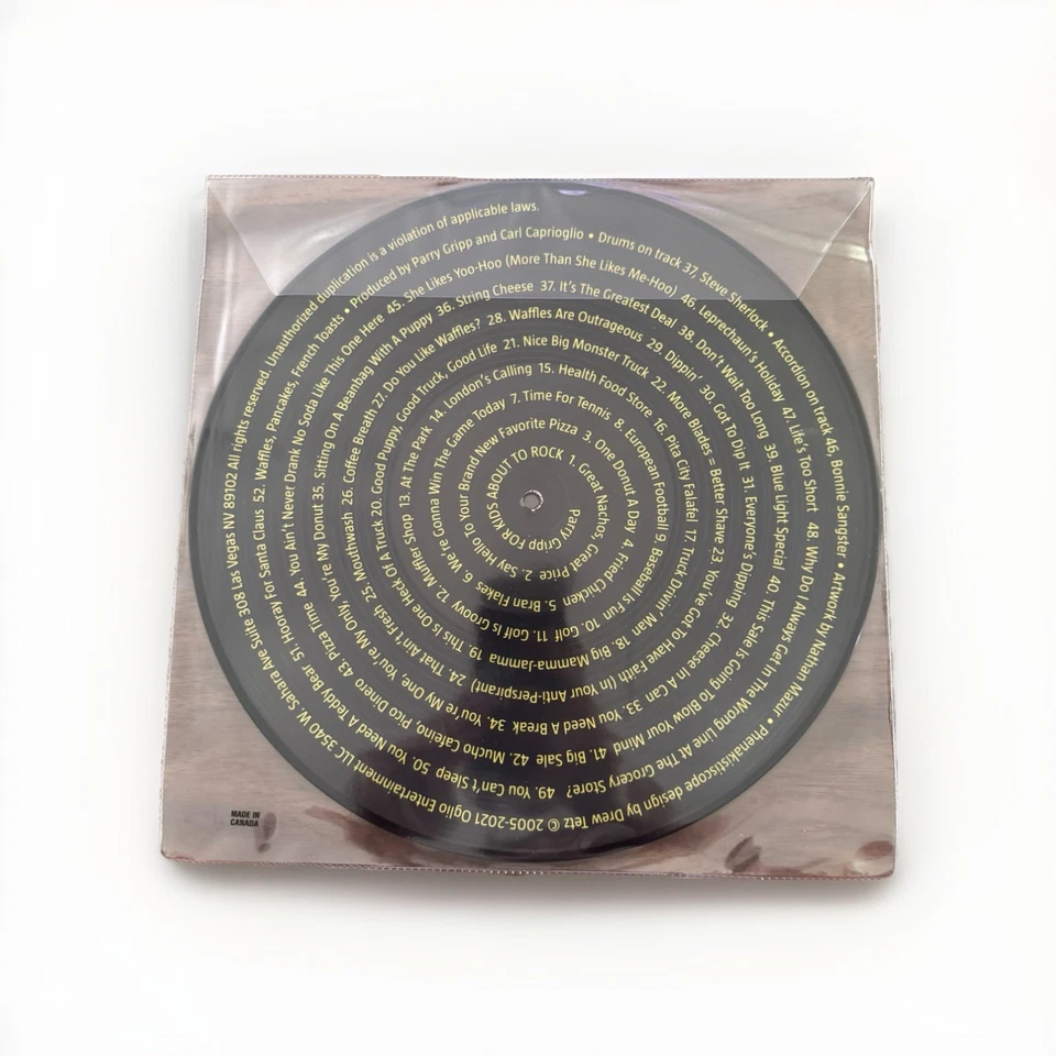 Parry Gripp - For Kids About To Rock - Zoetrope LP Vinyl - New, Sealed - Image 2 of 2