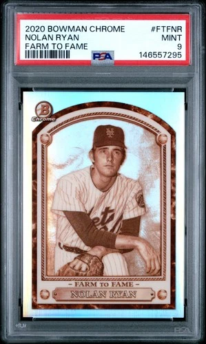 146557295 Nolan Ryan 2020 Bowman Chrome #FTF-NR Farm to Fame PSA 9