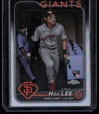 JUNG HOO LEE 2024 TOPPS CHROME UPDATE REFRACTORS RC SAN FRANCISCO GIANTS #USC185