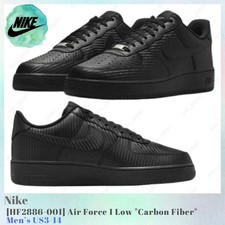 Nike Air Force 1 bajo en fibra de carbono HF2886-001 para hombre US3-14 NUEVO