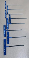8pcs Blue Point 6 point SAE Blue Handle Hex Allen Key T Handle AWCG