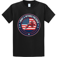 NEW Artbag Ink Clothing TATTOOED PRESIDENT BLACK Tee Shirt S-6XLARGE MADE IN USA