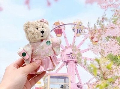 Pre Sale Starbucks China Sakura 2026 Bearista Keychain New Cherry