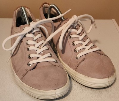 ecco Soft 7 Tan / Beige Women's Nubuck Sneakers US 9 - 9.5 EU 40