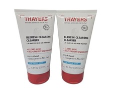 2 Pack THAYERS Blemish Clearing Cleanser 1.5 Salicylic Acid Acne Face Wash 4oz