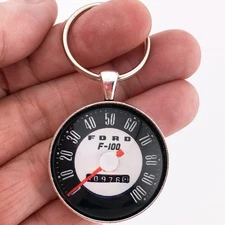 Vintage Ford F100 F-100 Truck 100 MPH Speedometer Keychain