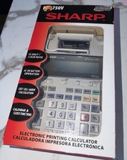 Sharp EL1750V Printing Calculator Brand New