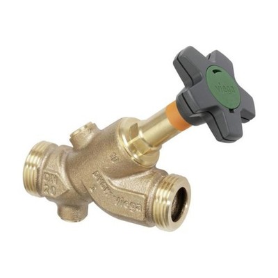 Viega Easytop-Schrägsitzventil aus Rotguss, Serie 2237.3, DN 32, G 1 1/2''