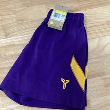 NWT Nike Big kids Kobe Dri-Fit Athletic Shorts Purple/gold small HJ1005-547