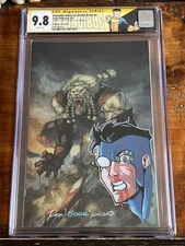 Battle Beast #4 CGC 9.8 SS MASSIVE REMARK Signed & Sketched Ryan Kincaid Foil