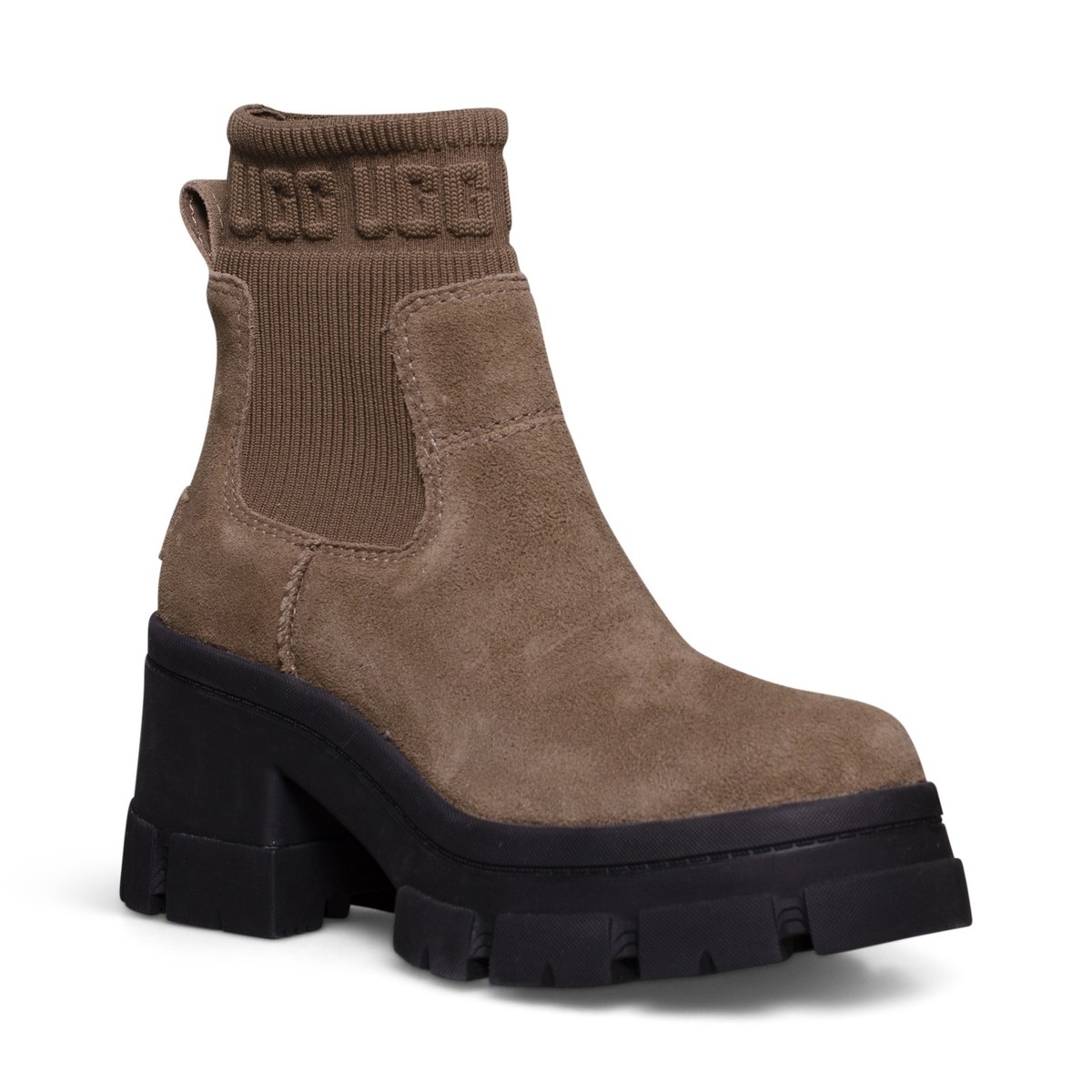 UGG BROOKLYN CHELSEA HICKORY LEATHER WATERPROOF WOMEN'S BOOTS SIZE