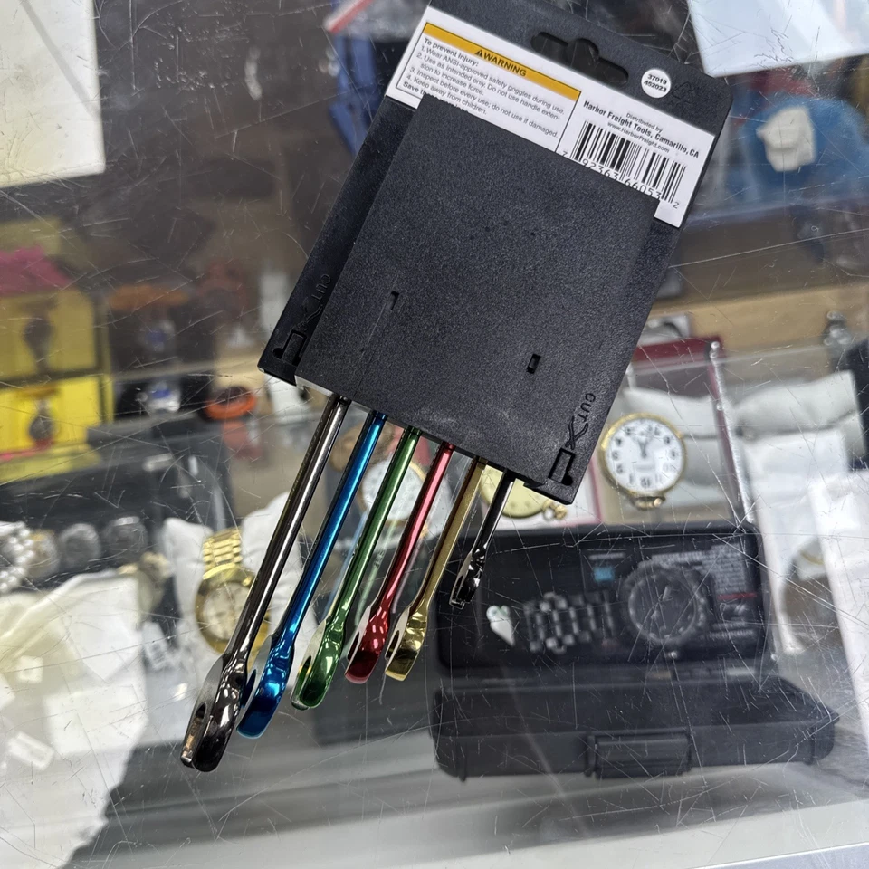 6pc Color Combo Wrench Set ☆SAE☆ 5/16", 3/8", 7/16", 1/2", 9/16" & 5/8" - #66053 - Image 2 of 2