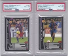 PSA8 2004-05 PANINI WCCF RONALDINHO #192 2005-06 #287 LIONEL MESSI RC ROOKIE SET