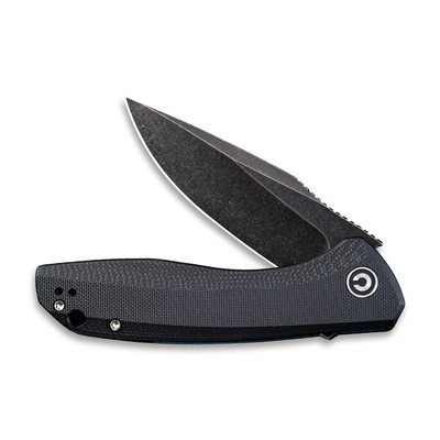 Civivi Knives Baklash Liner Lock C801H Black 9Cr18MoV Stainless Steel Black G10