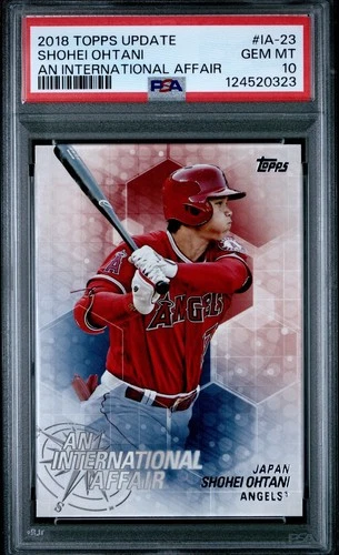 👑 2018 SHOHEI OHTANI TOPPS UPDATE AN INTERNATIONAL AFFAIR RC #IA-23 💎PSA 10