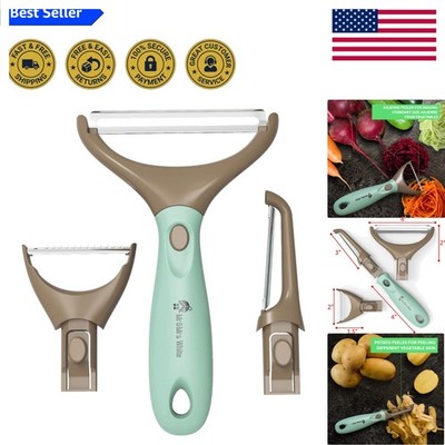 Versatile 3-in-1 Vegetable Peeler Set - Ideal for Fruits, Veggies & Easy Cleanup