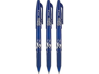 PILOT FriXion Ball Erasable & Refillable Gel Ink Stick Pens, Fine Point, Blue