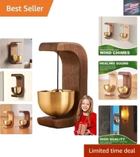 Walnut Magnetic Door Chime - Decorative Wind Bell for Home Decoration