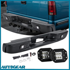 Rear Step Bumper Wled Lights For 1999-2007 Chevy Silverado Gmc Sierra 1500 2500
