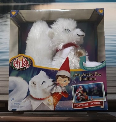 Elf Pets Arctic Fox Tradition Plush Toy Elf on the Shelf Glow in the Dark Snow