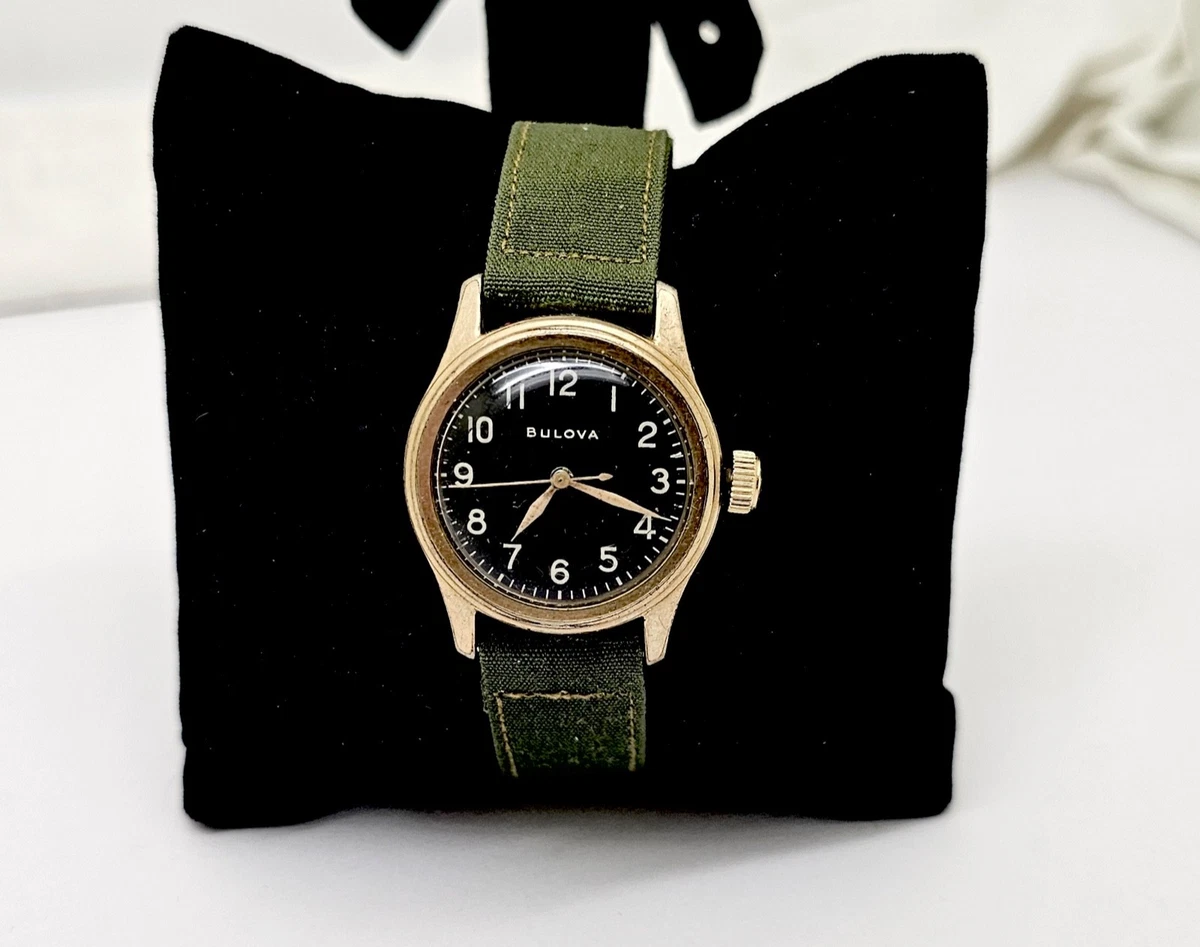 BLOVA USAAF 1940s〜50s 黒文字盤 Bulova 1940-1949 Year Manufactured Wristwatches | eBay