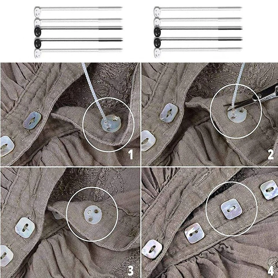 Plastic Sewing Button Quick Button Repair Fixed Tool Needleless Button - Image 3 of 4
