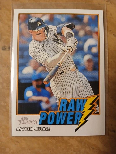 2026 Topps Heritage Aaron Judge Raw Power (Free Shipping)