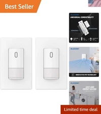 Single Pole PIR Motion Sensor Switch - 120-degree Field & Adjustable Sensitivity