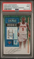 2020 Panini Contenders Immanuel Quickly Premium Edition Green Shimmer AUTO PSA 9