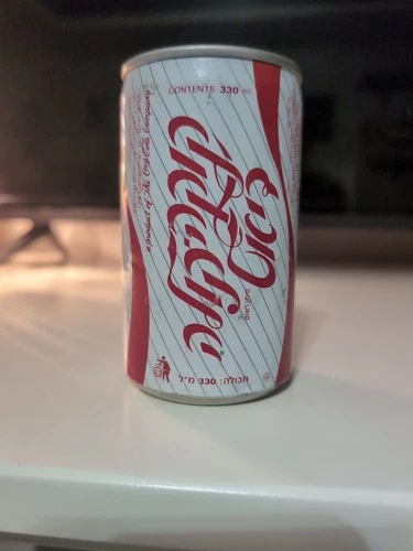 Diet Coke Can Hebrew/ Israeli Item Open and Empty Vintage