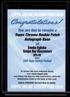 2025 Topps Chrome Emeka Egbuka Rookie Patch Autographs (RAW)