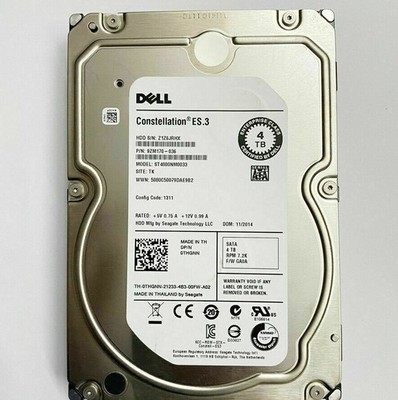 Dell ST4000NM0033 ES.3 4TB 7200RPM 6Gb/s 64MB 3.5'' SATA HDD Hard Drive