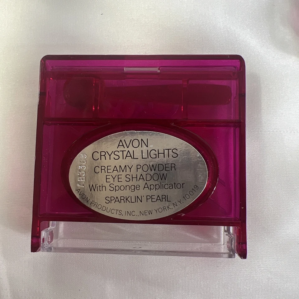 Vintage Avon Sparkling Crystal Lights Shimmering Color Sparklin Plum & Pearl - Image 4 of 4