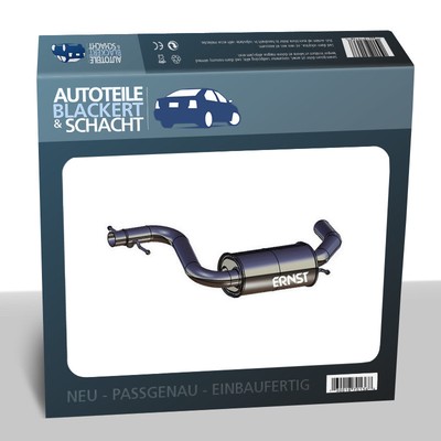 Auspuff Mitteltopf für AUDI A3 + Sportback / VW GOLF V