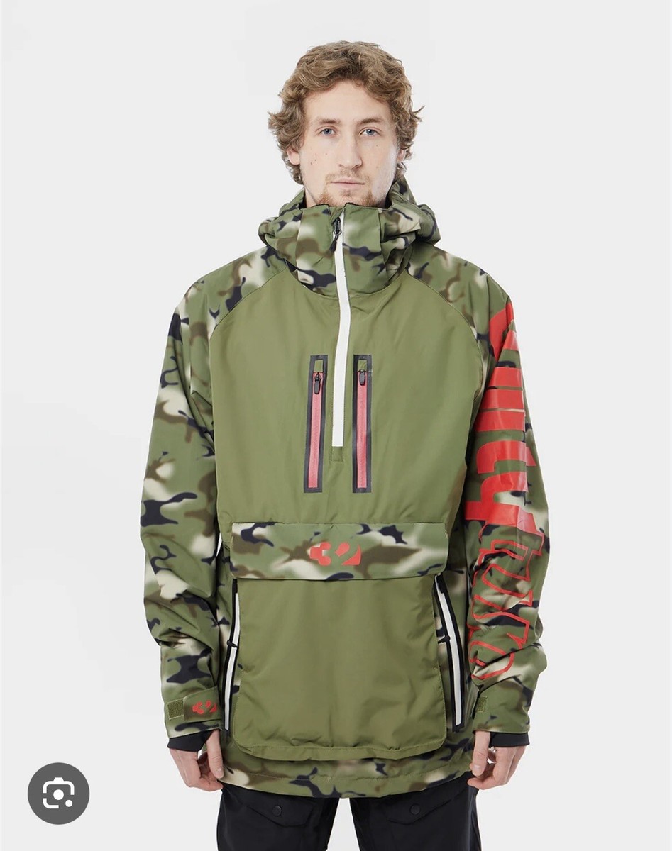 Thirtytwo light Anorak snowboard Jacket Cammo Men's Small UK
