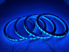 4PCS 8" RGB Car LED Speaker Ring Lights Coxial Speaker Lights Decorative Light K