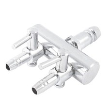 Fish Tank 2 Way 8mm to 4mm Air Flow Splitter Aquarium Distributor Pump Valve