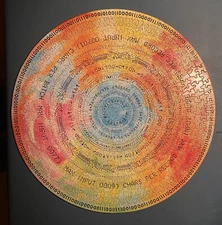 Vtg 1965 Springbok Circular Puzzle "Computer Talk" COMPLETE Vivid & EXcELLenT!!