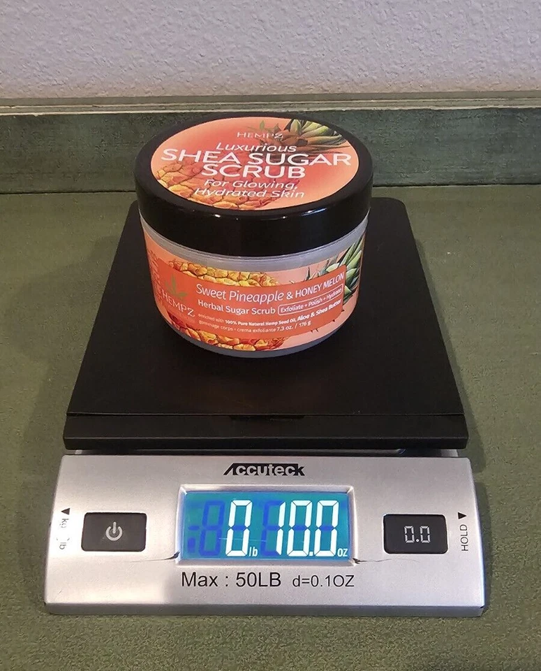 Hempz Sweet Pineapple & Honey Melon Shea Body Scrub 7.3 oz SEALED NEW - Image 2 of 4