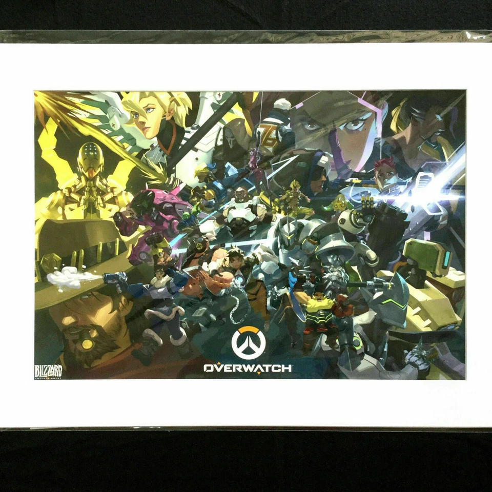 Overwatch Limited Edition Anniversary Art Blizzard COA Matted Collectible 20x13 - Image 2 of 4