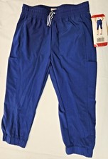 NEW Boston Traders Youth Girls Capri Crop Travel Pants - Blue Depths Medium 9/10
