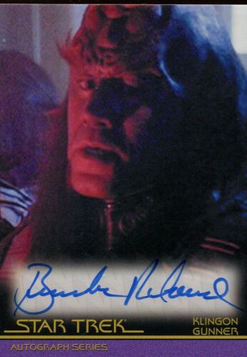 Star Trek Inflexions Autograph Card Branscombe Richmond as Gunner (Movies) - Foto 1 di 1
