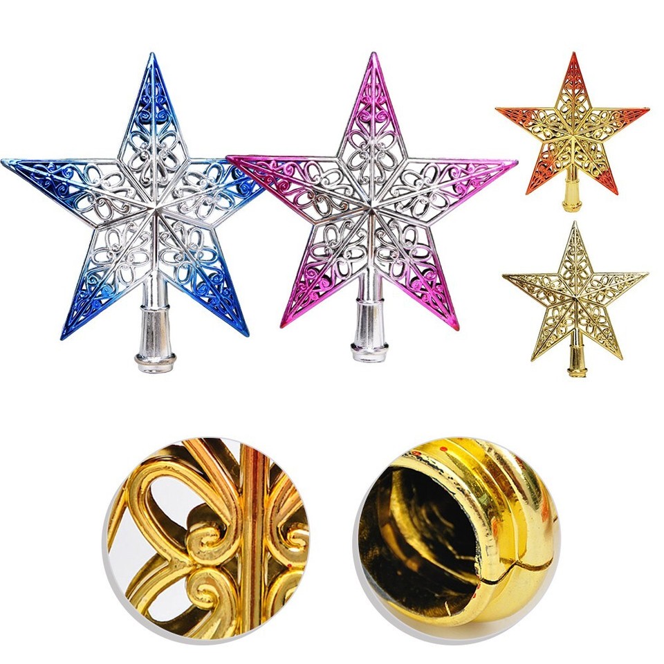 Good Luck And Happiness Electroplated Tree Topper Charming Christmas