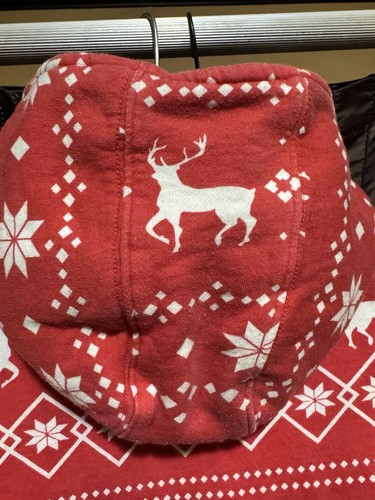 Tipsy Elves Fair Isle Youth Medium One Piece Outfit Hooded Christmas Reindeer - Picture 19 of 24