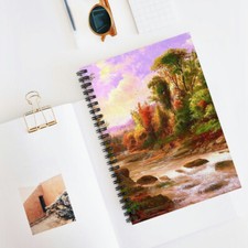 Beautiful nature painting Spiral Notebook - Ruled Line