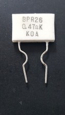 BPR2 Ceramic Emitter Resistor by KOA purchased from ONKYO USA corp. 2W 0.47 Ohm
