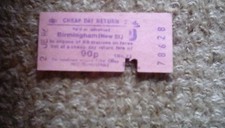 Birmingham New Street 90p any station railway ticket
