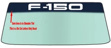 FITS FORD F-150  WINDSHIELD BANNER DECAL WITH APPLICATION TOOL