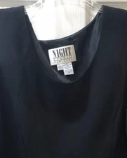 Night Studio New York tank Size 18 Black Tank Top Very Good NG