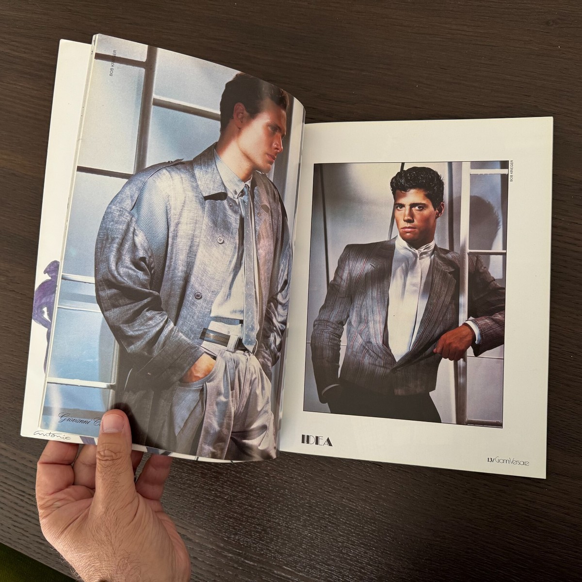 GIANNI VERSACE catalog 6 men's collection Summer 1984 Photo by Bob